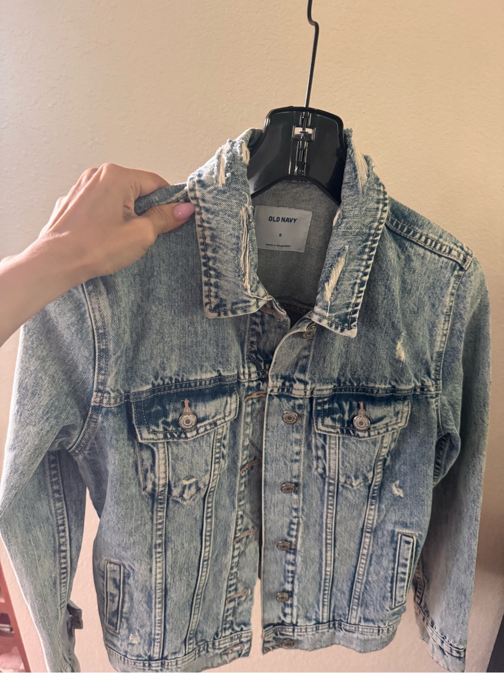 Old Navy Light Blue Acid Wash Denim Jacket